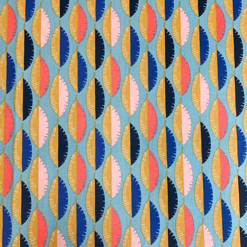 Algodón estampado GOFAO Nilo / Multicolor vintage